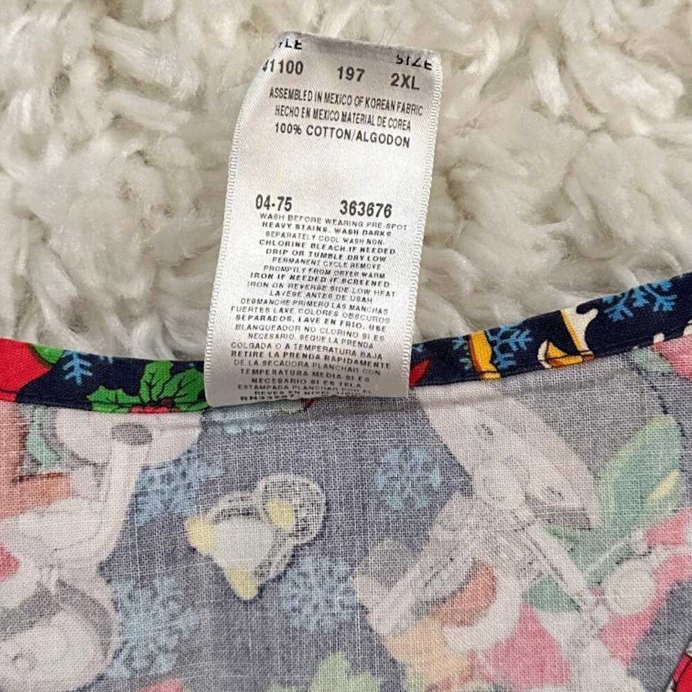 Lot Of 4 Christmas Scrubs Plus Size 2XL Rudolph Santa Snowman Happy Holidays - Picture 5 of 10